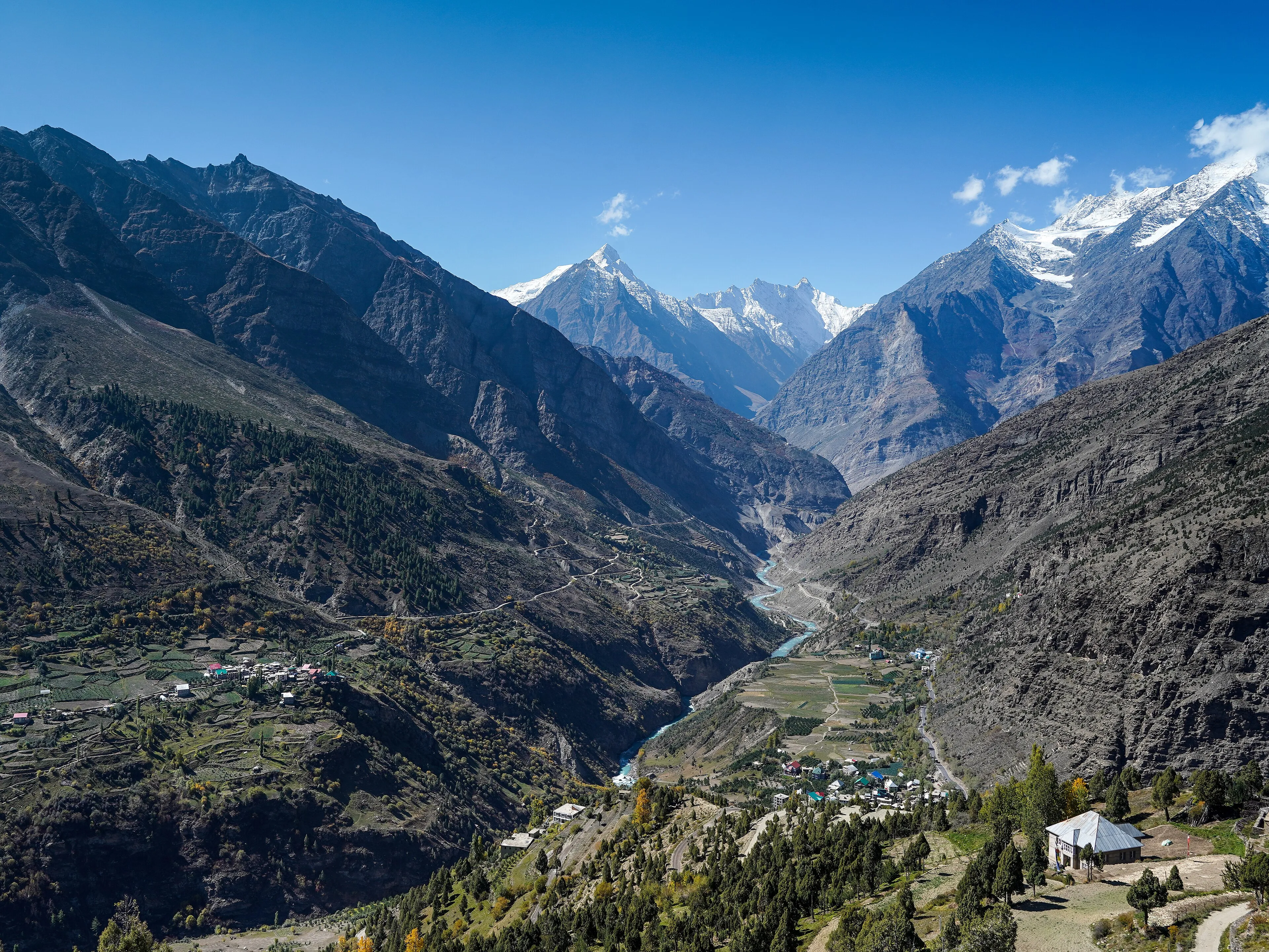 Panorama of the Himalayan ranges across Himachal Pradesh