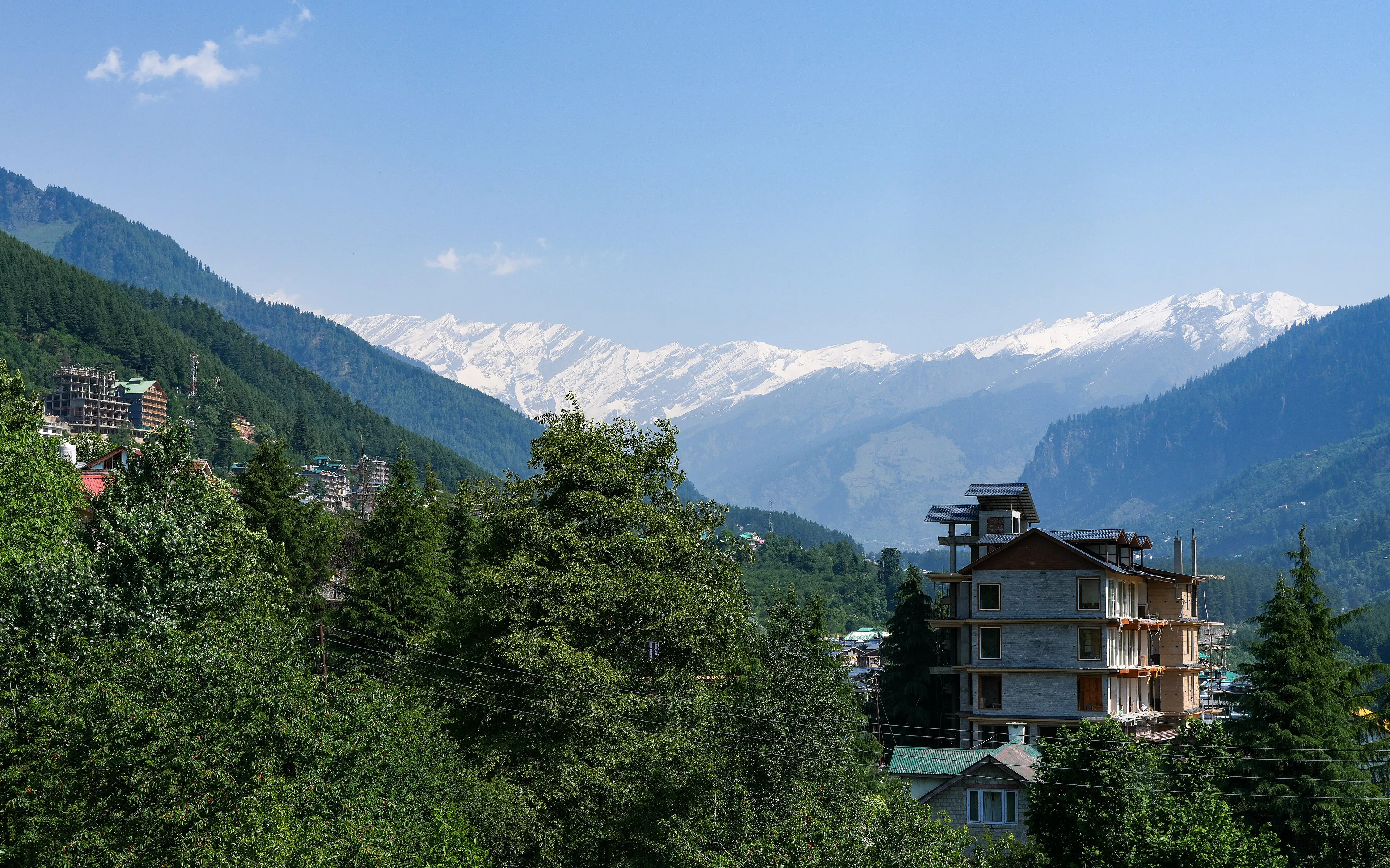 Himalayan peaks at sunset, Himachal Pradesh